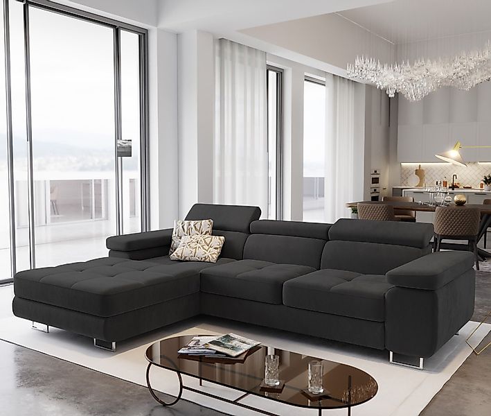 Masseno Ecksofa ELMA mit Schlaffunktion L-Form, günstig online kaufen