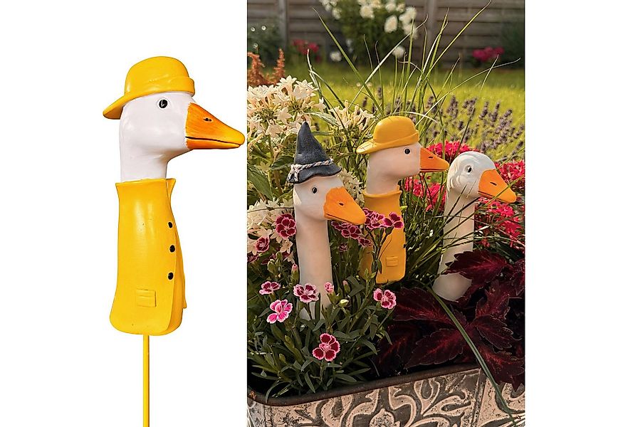 Online-Fuchs Gartenstecker BLUMENSTECKER Gartenfiguren Gänsehals, Gans (Ca. günstig online kaufen