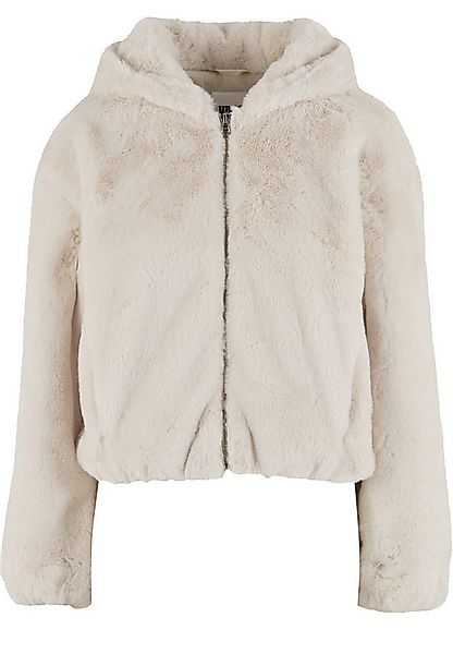 URBAN CLASSICS Sweatjacke Urban Classics Ladies Full Zip Faux Fur Hoodie günstig online kaufen