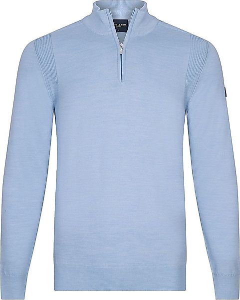 Cavallaro Palio Half Zip Pullover Wool Blend Hellblau - Größe S günstig online kaufen