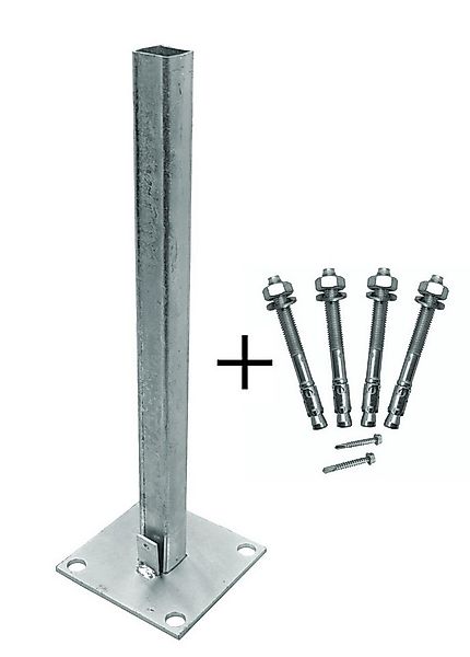 WPC Profi Zaunpfosten Pfostenträger Alupfosten Zaunpfosten für Systemzaun i günstig online kaufen