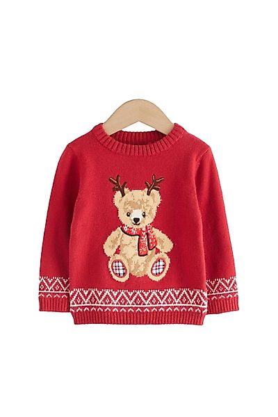 Next Rundhalspullover Weihnachtspullover mit Rundhalsausschnitt (1-tlg) günstig online kaufen