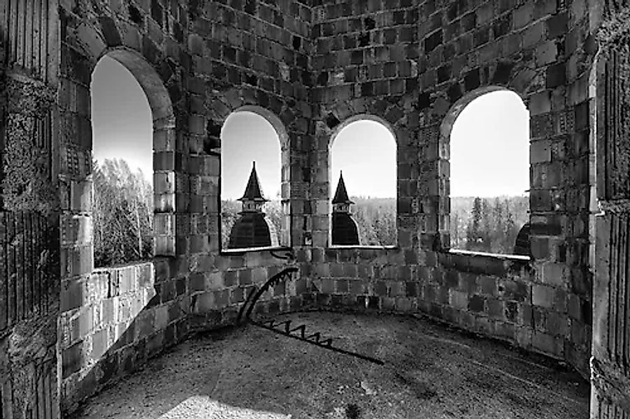 Papermoon Fototapete »Gebäude Schwarz & Weiß« günstig online kaufen