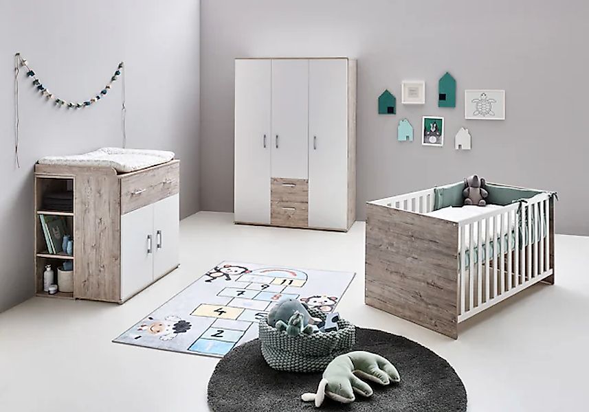 Home affaire Babyzimmer-Komplettset »Rieke, mitwachsende Möbel bis ins Juge günstig online kaufen