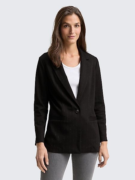 TOM TAILOR Jackenblazer Blazer Loose Fit Blazer mit Glitzer-Effekt günstig online kaufen
