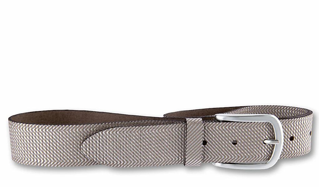 BERND GÖTZ Ledergürtel "Ledergürtel mit stylisch geriffelter Oberfläche" günstig online kaufen