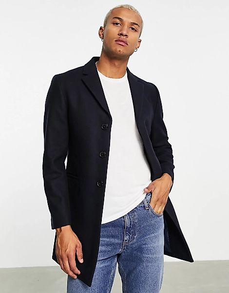 Rudie – Hemdjacke aus hochwertiger Wollmischung-Marineblau günstig online kaufen