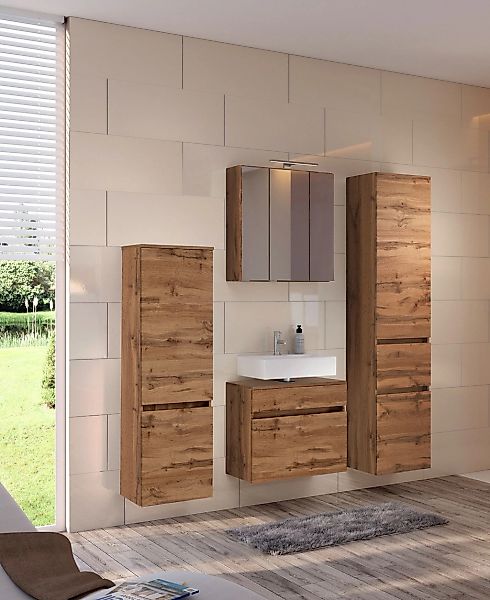 welltime Badmöbel-Set »Welltime Möbel Baabe Waschtisch-Set 3tlg. oder 5tlg. günstig online kaufen