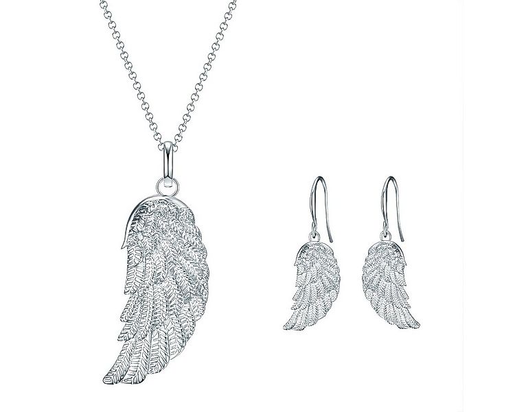 Rafaela Donata Schmuckset Engelsflügel silber (3-tlg), im Engelsflügel Desi günstig online kaufen