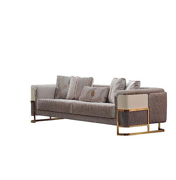 Xlmoebel Sofa Modernes beige Stoffsofa mit Platz für drei Personen., 1 Teil günstig online kaufen