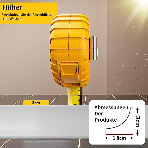 Auledio Abschlussleiste Schwallschutzleiste Dusche Selbstklebend Wasserstop günstig online kaufen