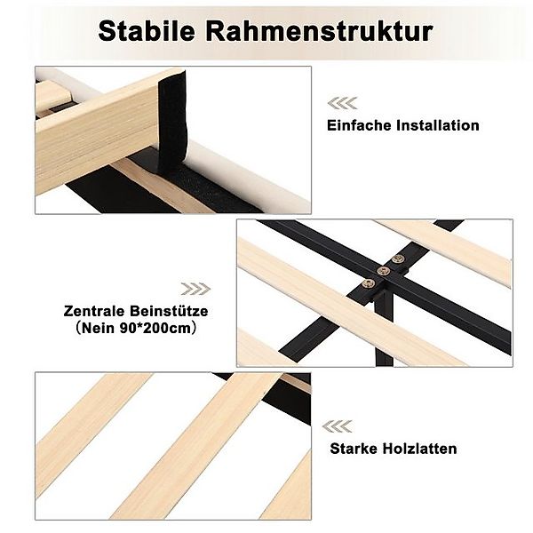 STILVORA Polsterbett 90×200 Kinderbett Jugendbett mit verstellbares Kopftei günstig online kaufen