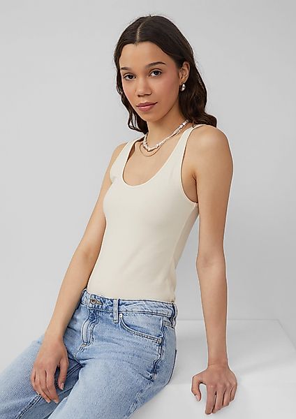 QS Shirttop Elastisches Tanktop im Slim günstig online kaufen