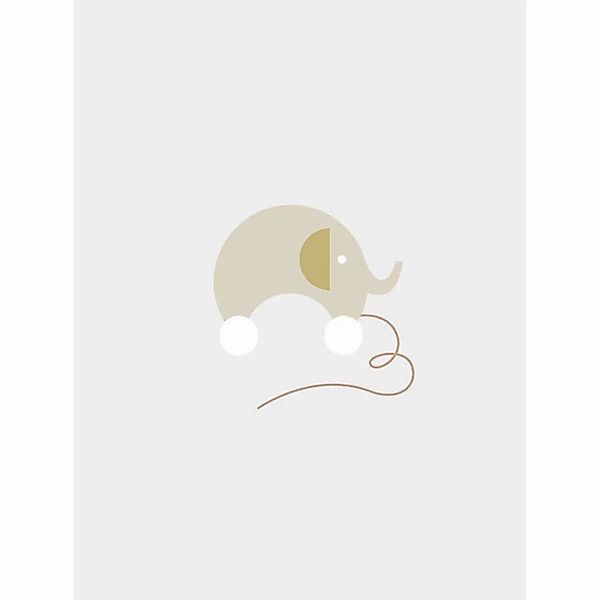 Komar Poster Baby Happy Elefant B/L: ca. 30x40 cm günstig online kaufen