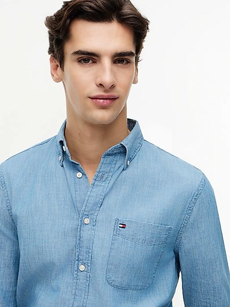 Tommy Hilfiger Langarmhemd "CHAMBRAY POCKET Regular Fit SHIRT" günstig online kaufen