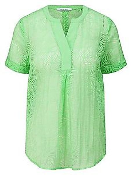 Bluse Rundhals-Ausschnitt Peter Hahn grün günstig online kaufen