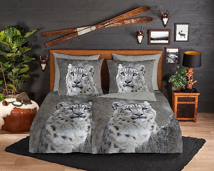 good morning Wendebettwäsche "Chief" 2 Stk. tlg. Biber, 135x200, Winter, Wa günstig online kaufen