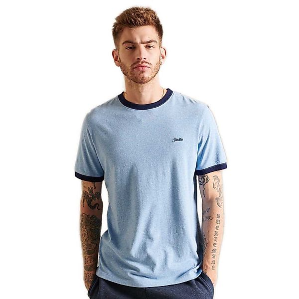 Superdry Vintage Ringer Kurzärmeliges T-shirt M Halifax Blue Grit günstig online kaufen