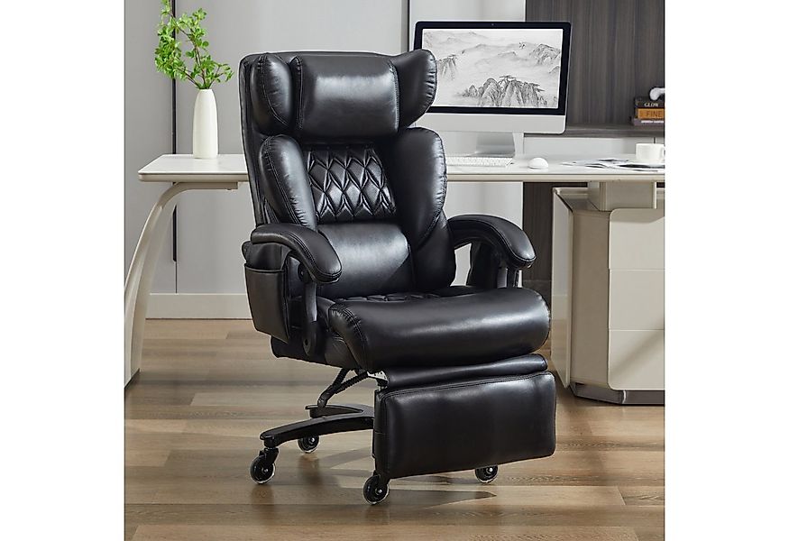 OKWISH Bürostuhl Chefsessel mit Massage- und Heizfunktion (mit 360° drehbar günstig online kaufen