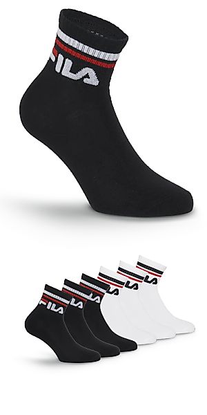 Fila Kurzsocken "UNISEX QUARTER PLAIN SOCKS" 6 Stk. tlg. mit Logo-Schriftzu günstig online kaufen