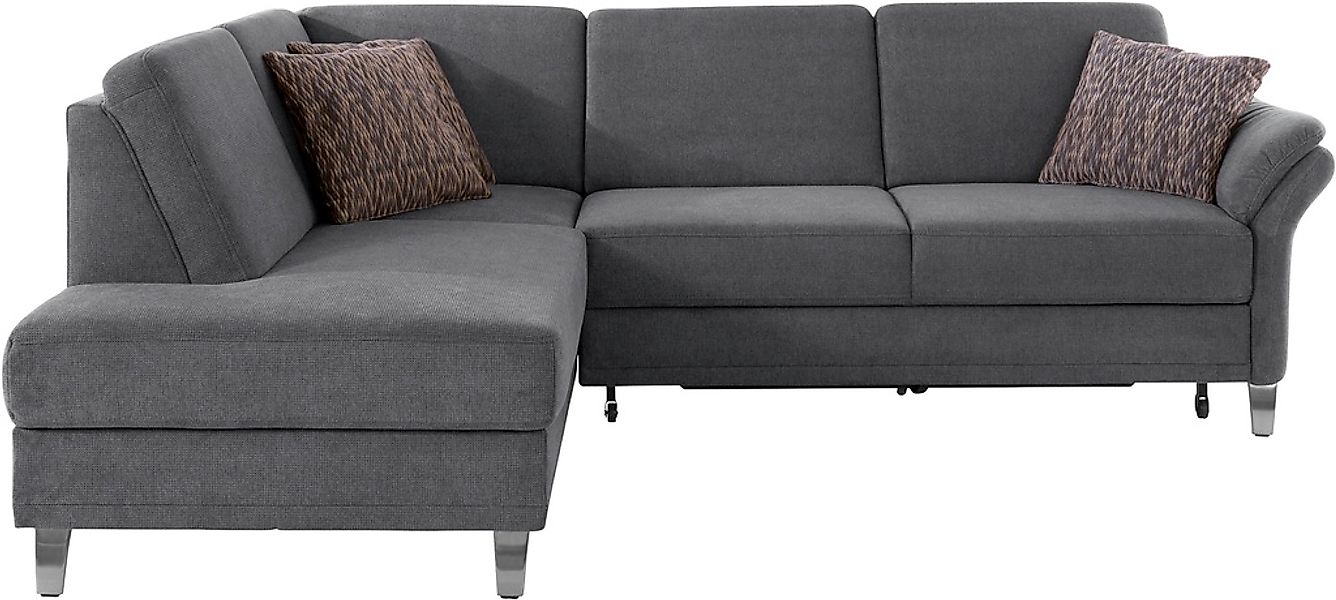 sit&more Ecksofa »Clio L-Form«, wahlweise mit Bettfunktion und Bettkasten, günstig online kaufen