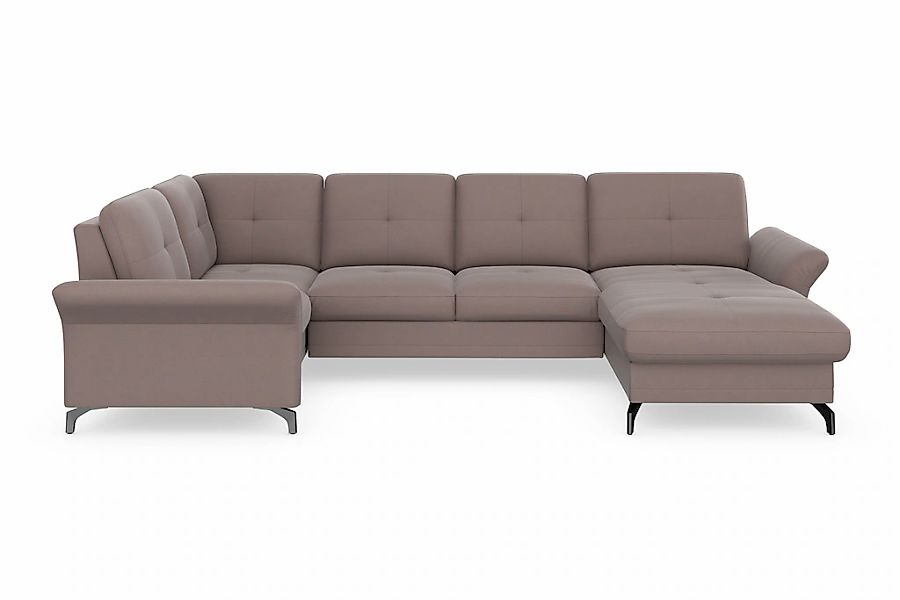 PLACES OF STYLE Wohnlandschaft "Calando U-Form" wahlweise mit Bettfunktion, günstig online kaufen