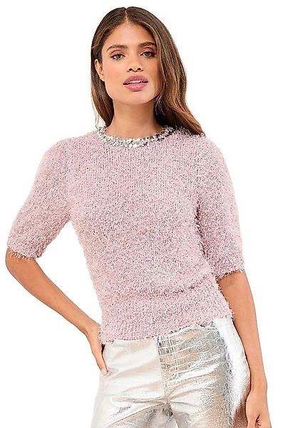 LIPSY T-Shirt Lipsy Strickshirt mit Strassverzierung, Regular (1-tlg) günstig online kaufen