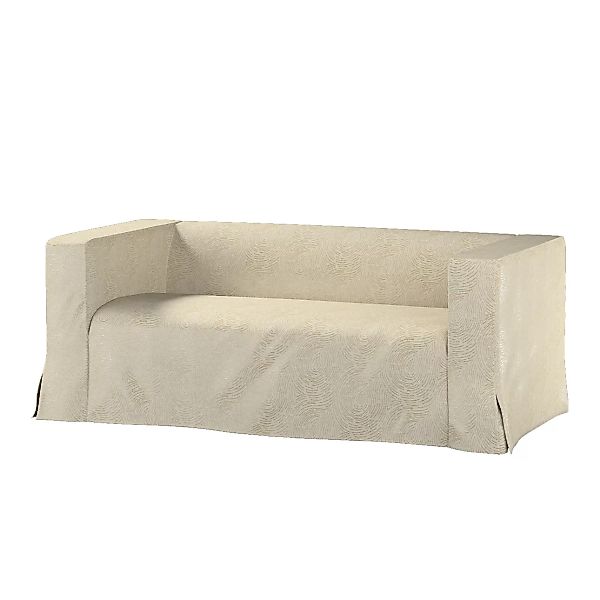 Bezug für Klippan 2-Sitzer Sofa, lang mit Kellerfalte, beige-golden, Klippa günstig online kaufen
