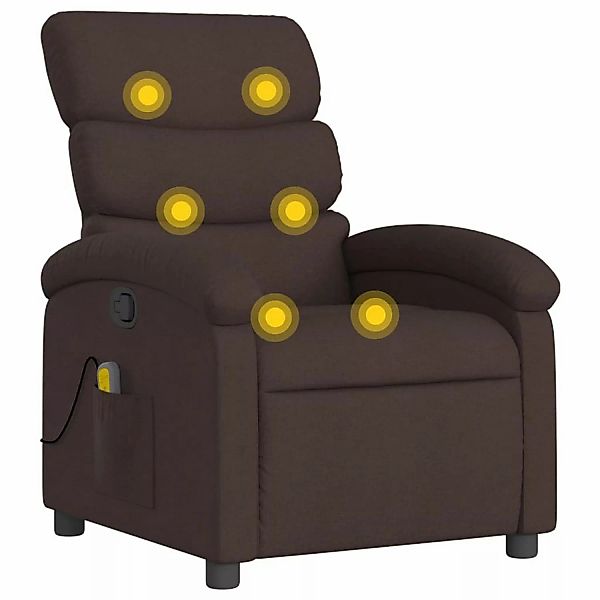 vidaXL Massagesessel Dunkelbraun Stoff Modell 1 günstig online kaufen