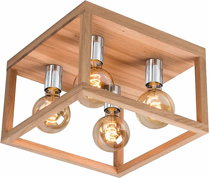SPOT Light Deckenleuchte »KAGO«, 4 flammig, Leuchtmittel E27   ohne Leuchtm günstig online kaufen