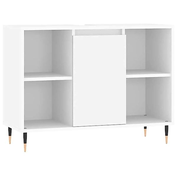 vidaXL Badschrank Weiß 80x33x60 cm Holzwerkstoff 831620 günstig online kaufen