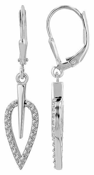 Adelia´s Paar Ohrhänger "Damen Ohrringe – Ohrhänger aus 925 Silber mit Zirk günstig online kaufen
