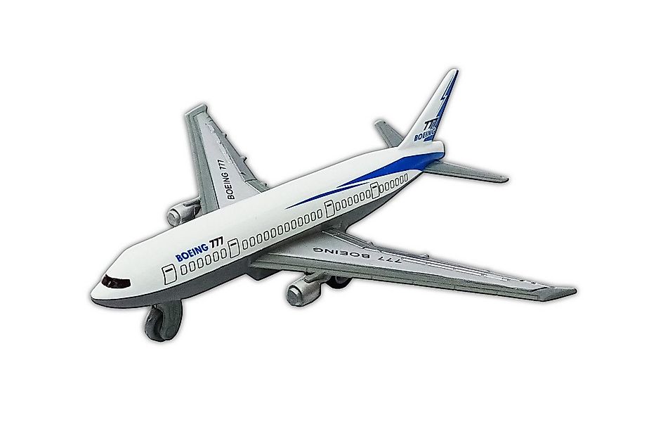 Toi-Toys Modellflugzeug FLUGZEUG Boeing 777 mit Rückzug weiß 14x13cm Kunsts günstig online kaufen