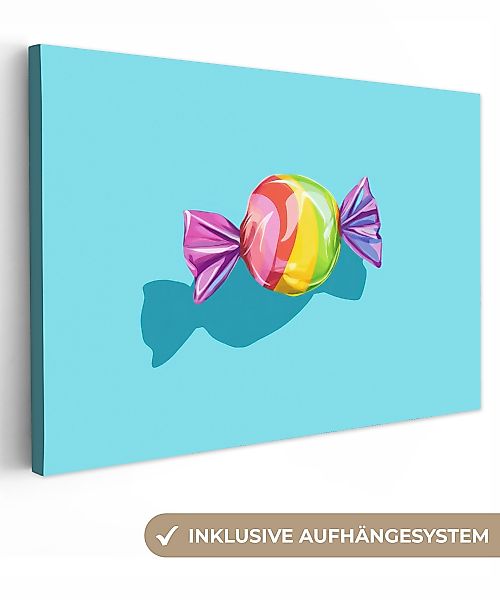 OneMillionCanvasses® Leinwandbild Blau - Bonbon - günstig online kaufen