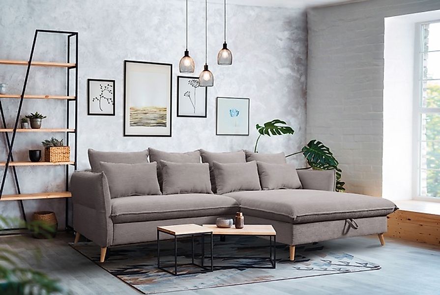 exxpo - sofa fashion Ecksofa »WALPY, elegant und modern, hoher Sitzkomfort, günstig online kaufen