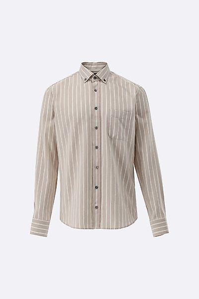 Flanellhemd mit Button Down Kragen Tailor Fit günstig online kaufen
