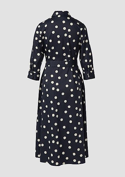 s.Oliver Midikleid Kleid Elastisches Baumwollkleid mit Viskosefutter günstig online kaufen