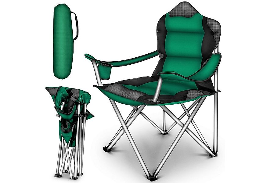 TRESKO Campingstuhl faltbar bis 150 kg Angelstuhl Faltstuhl, Klappstuhl mit günstig online kaufen