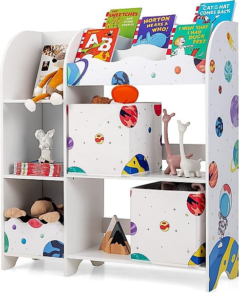 KOMFOTTEU Bücherregal Spielzeug-Organizer, Kinderzimmerschrank günstig online kaufen