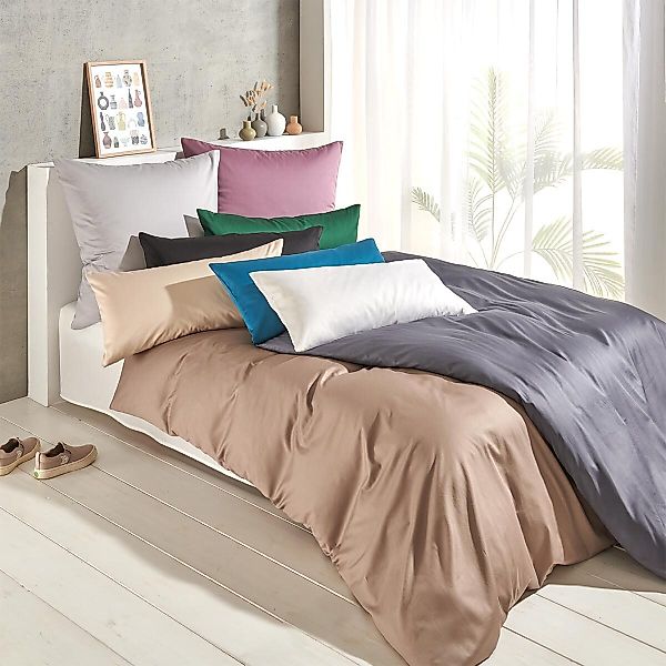 TRAUMSCHLAF Bettwäsche Pure, Mako Satin, 2 günstig online kaufen