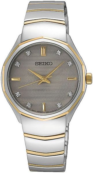 Seiko Quarzuhr SUR616P1, Armbanduhr, Damenuhr, Edelstahlarmband, bicolor, D günstig online kaufen