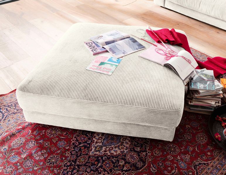 PLACES OF STYLE Hocker "Enisa" passend zum "Enisa"-Sofa, Bezug in Cord günstig online kaufen