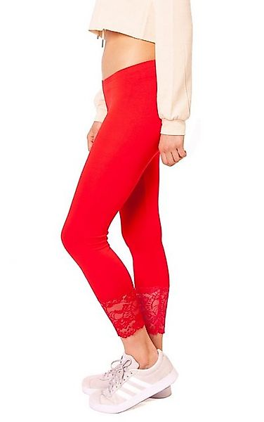 Muse Caprihose Capri Leggings mit Spitze günstig online kaufen