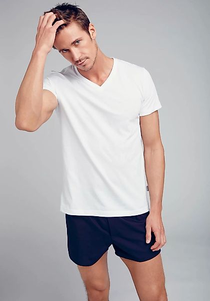Jockey V-Shirt "American V-Neck Shirt", (2er Pack), Lockere Passform, flach günstig online kaufen