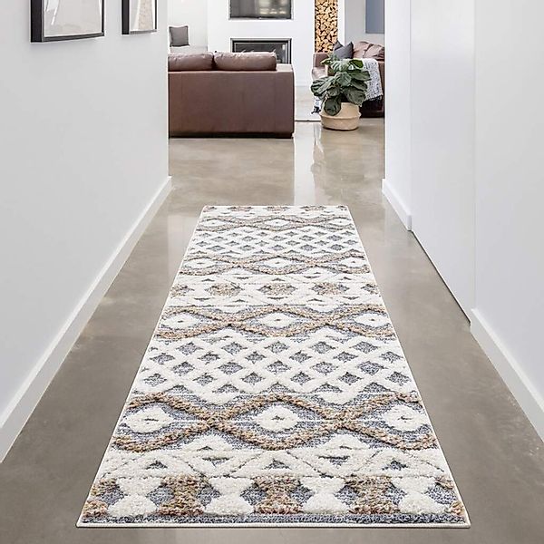 Carpet City Hochflor-Teppich »Focus 3050«, rechteckig, 20 mm Höhe, Läufer, günstig online kaufen