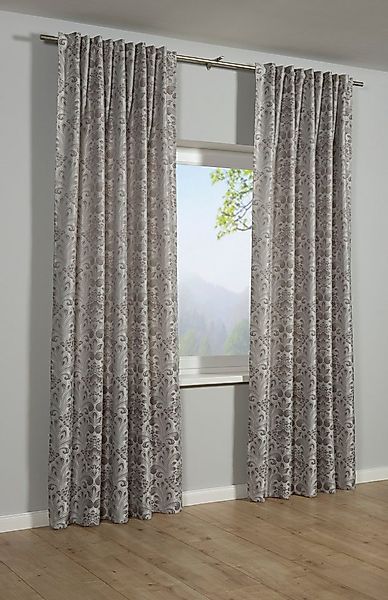 Sehlbach Gardine Schal Jacquard Ornamente (1 St), Schlaufen, abdunkelnd, mi günstig online kaufen