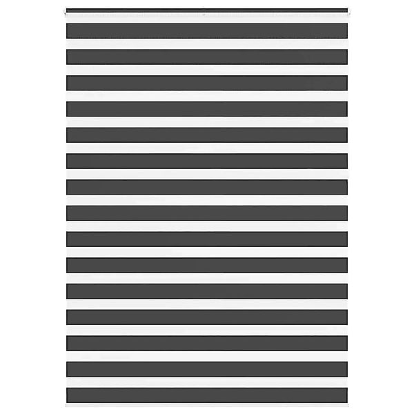 vidaXL Doppelrollo Schwarz 155x230 cm Stoffbreite 150,9 cm Polyester 401429 günstig online kaufen