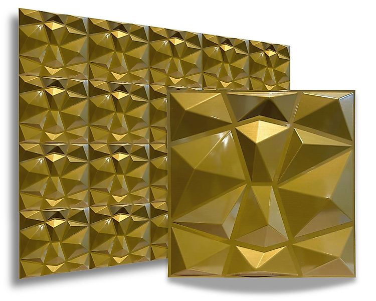 IKHEMalarka 3D Wandpaneel 3D Paneele PVC Kunststoffpaneele, BxL: 50,00x50,0 günstig online kaufen