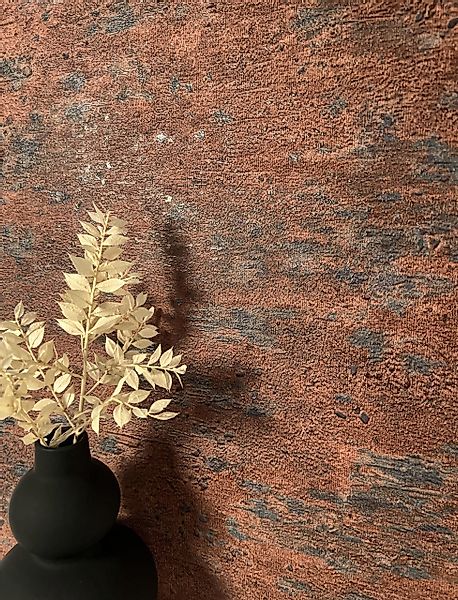 Newroom Vliestapete, Rot Tapete Modern Beton günstig online kaufen