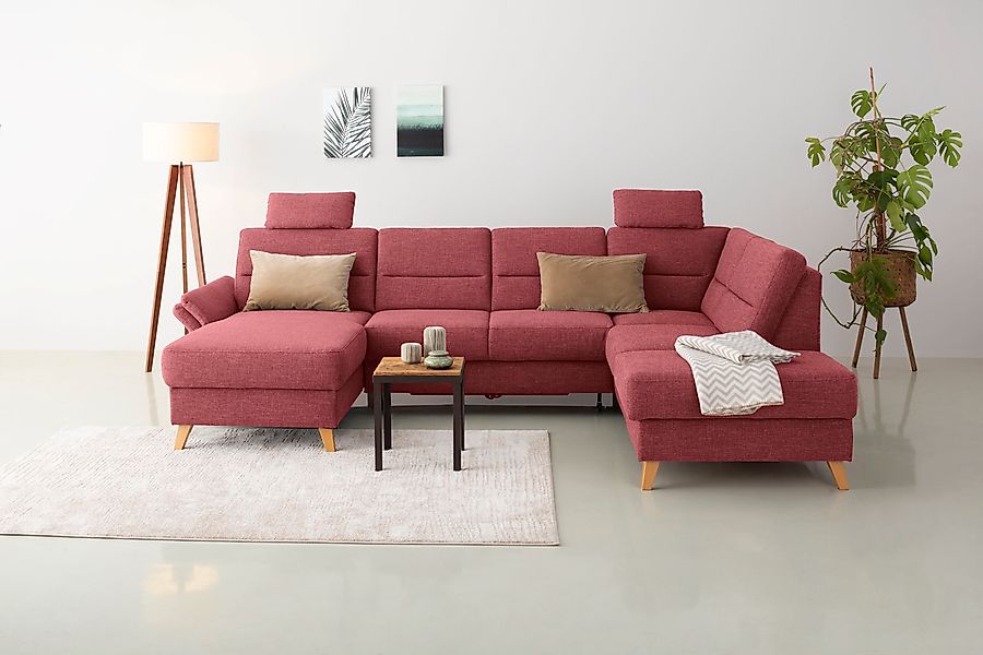 Home affaire "Westerland U-Form" Federkern, wahlweise Bettfunktion, Staurau günstig online kaufen